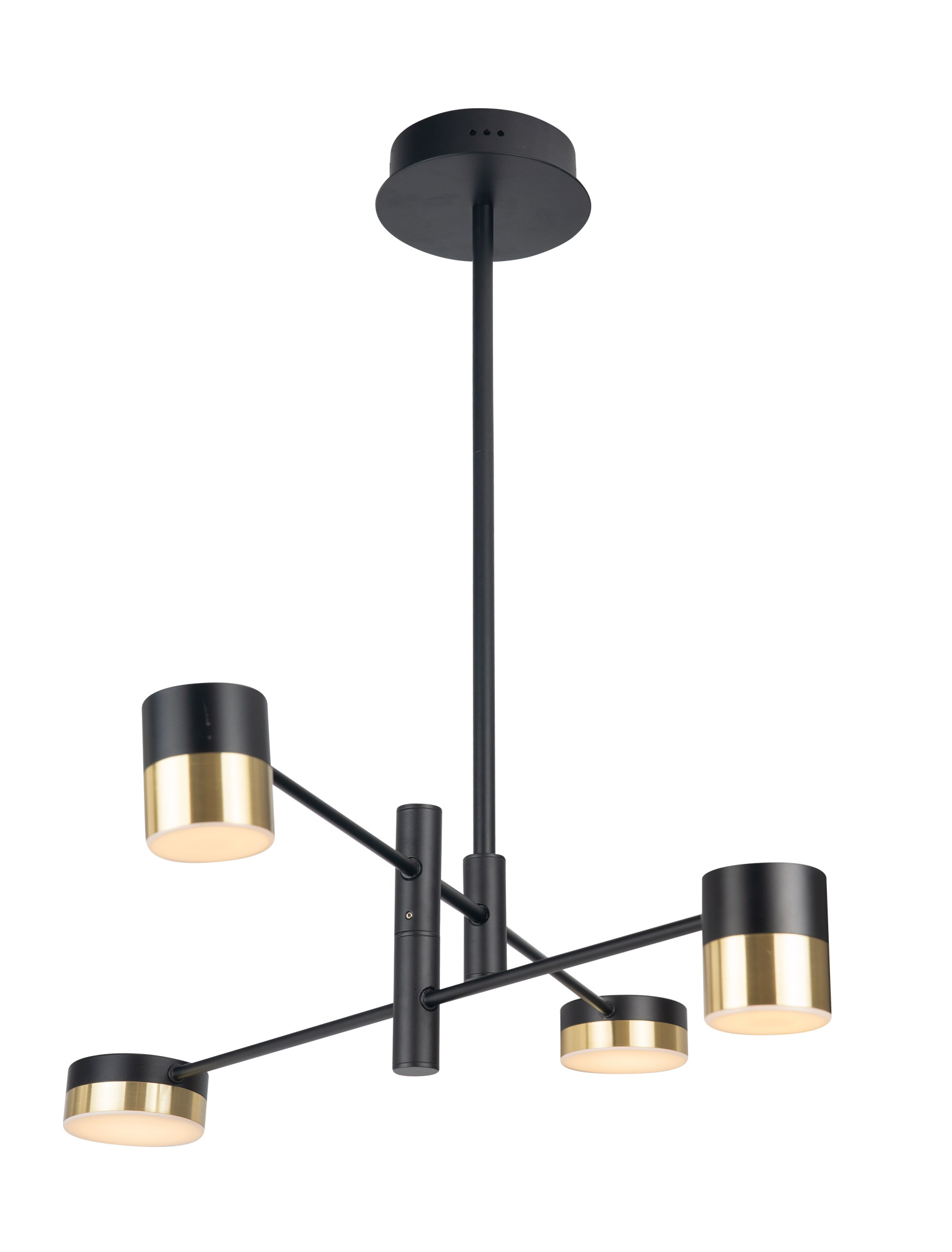 PUMA P0404 Pendelleuchte LED, Ø 82 cm, Korpus: Gold + Schwarz