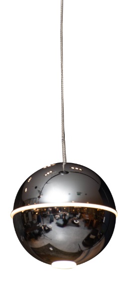 ZEN P0313 Pendelleuchte LED, Ø: 10 cm, Korpus: Chrom