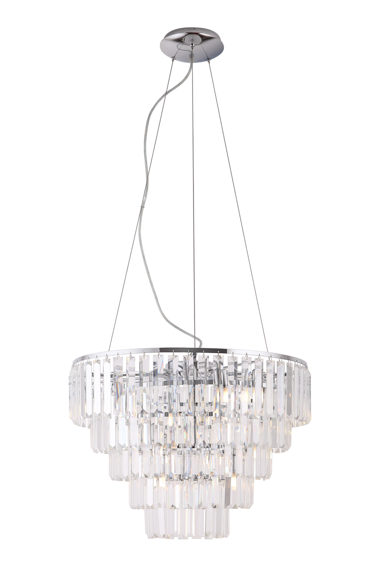 MONACO P0260 Pendelleuchte 1-flammig, Ø: 60 cm, Korpus: Chrom