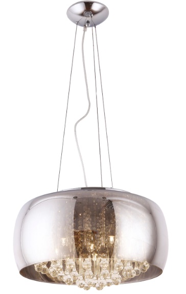 MOONLIGHT P0076-06X Pendelleuchte 6-flammig, Ø: 50 cm, Korpus: Chrom