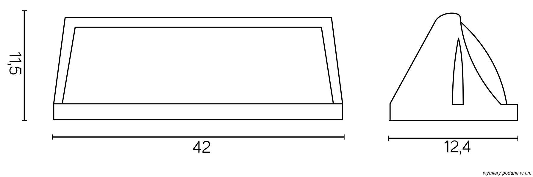 NELLY 91012C AL  Wandleuchte außen, Korpus: Silber