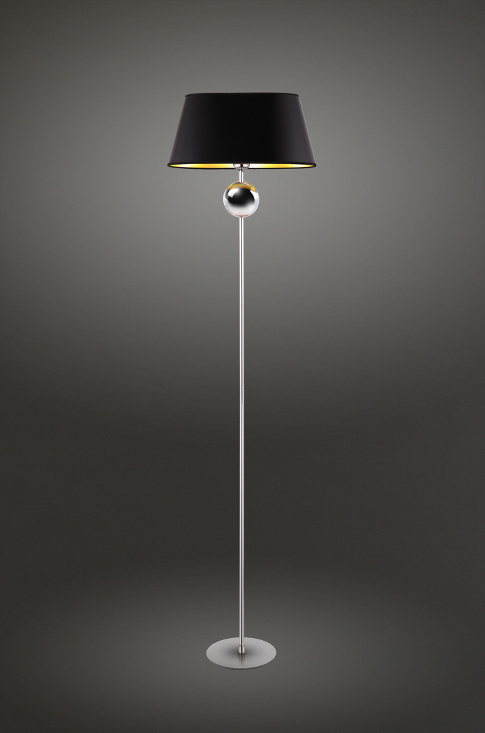 NAPOLEON F0026 Stehlampe 1-flammig, Ø: 40 cm, Korpus: Chrom NAPOLEON F0026 Stehlampe 1-flammig, Ø: 40 cm, Korpus: Chrom