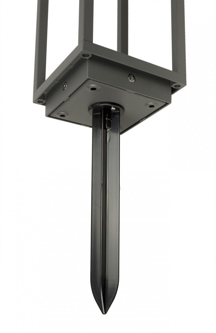 SAN SOLAR SN-500 Sockelleuchte außen, Korpus: Dunkelgrau