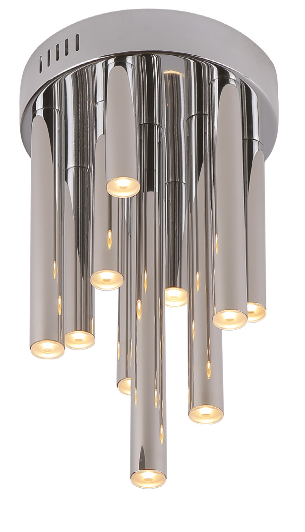 ORGANIC PL 0 C0117D Deckenleuchte LED, Ø: 20 cm, Korpus: Chrom