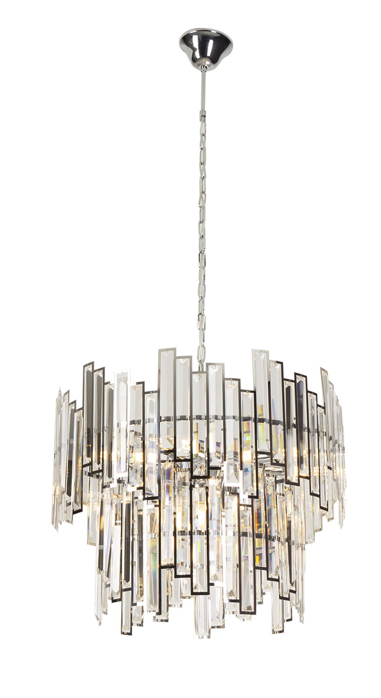NEMO P0340 Pendelleuchte 9-flammig, Ø: 55 cm, Korpus: Chrom